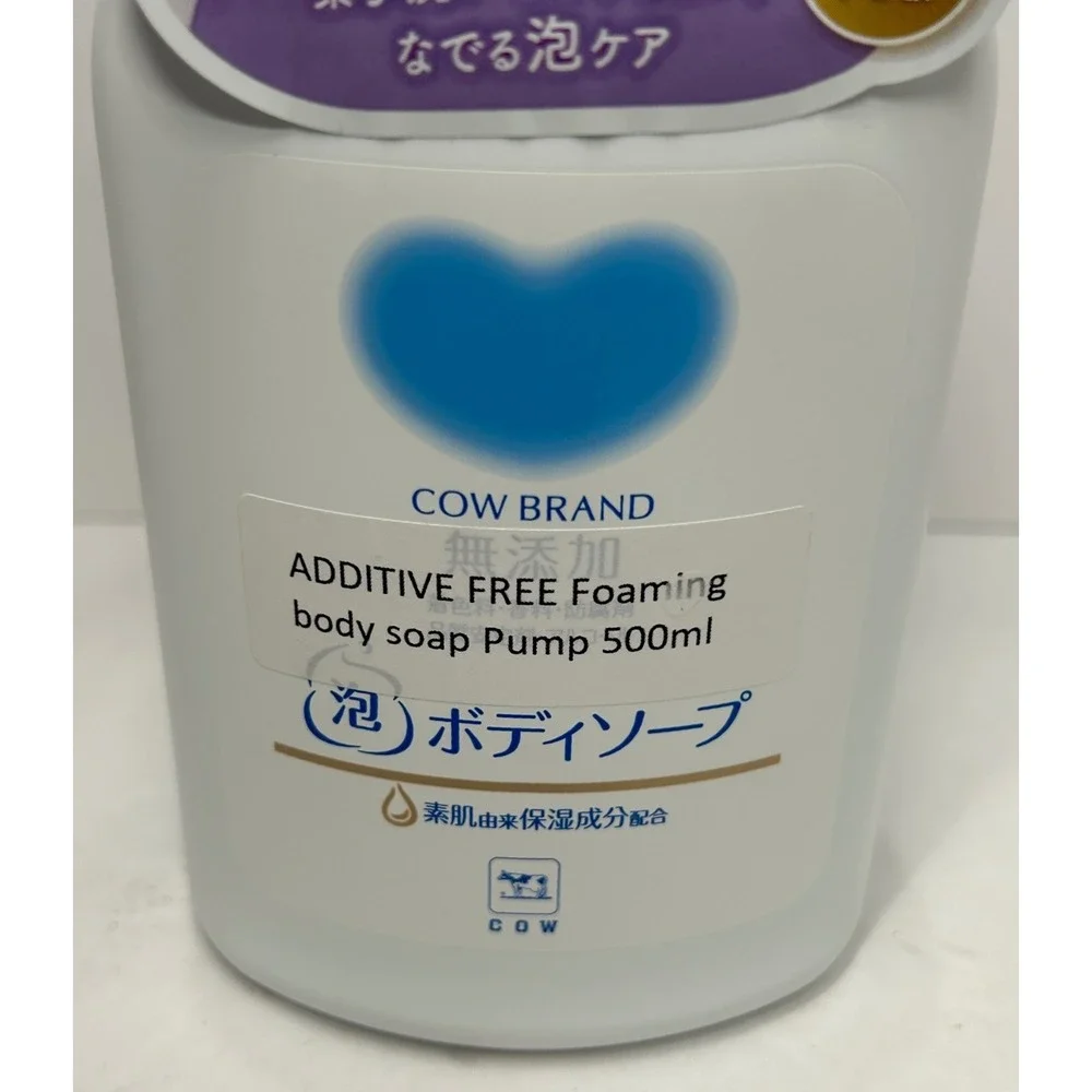 Cow Brand Additive Free Foaming Body Soap Pump 500ml Made in‎ Japan Rare